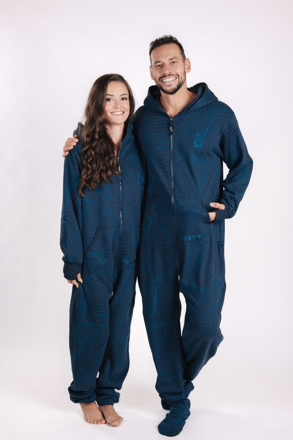 Onesie – Geometric navy