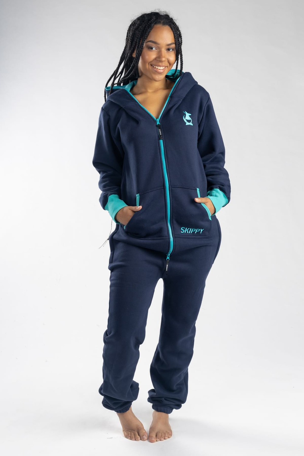 Onesie – navy mint