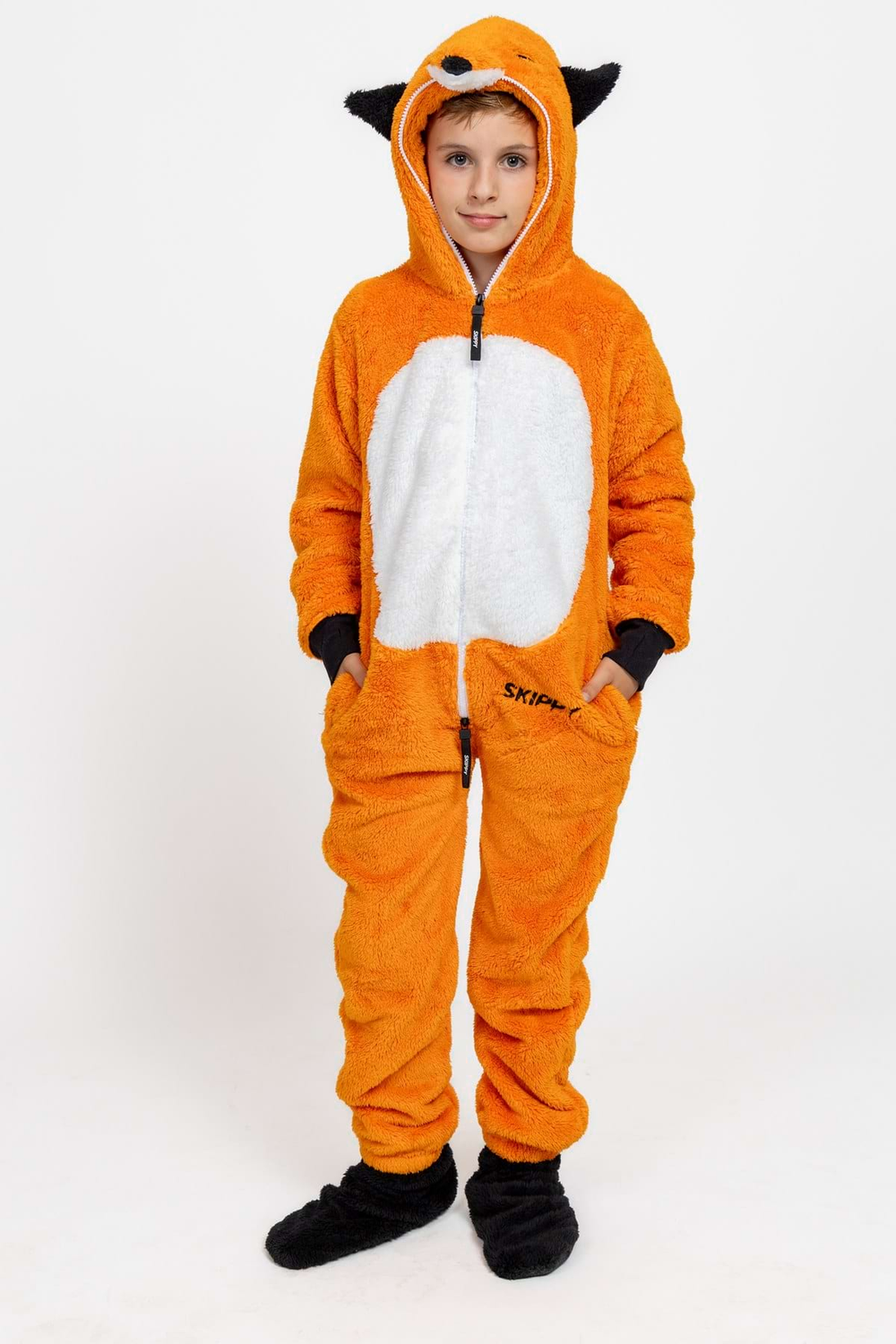 Kinder-Onesie Teddy – Fuchs