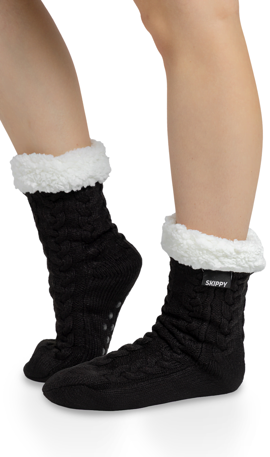 Warme Damensocken – schwarz