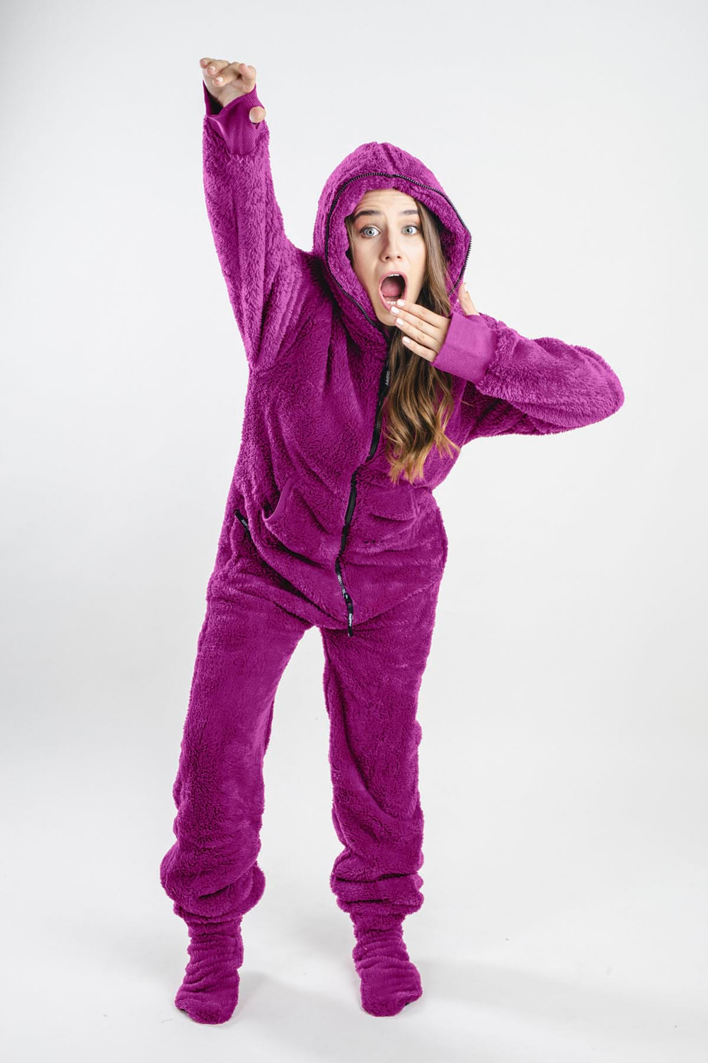 Onesie Teddy – plum