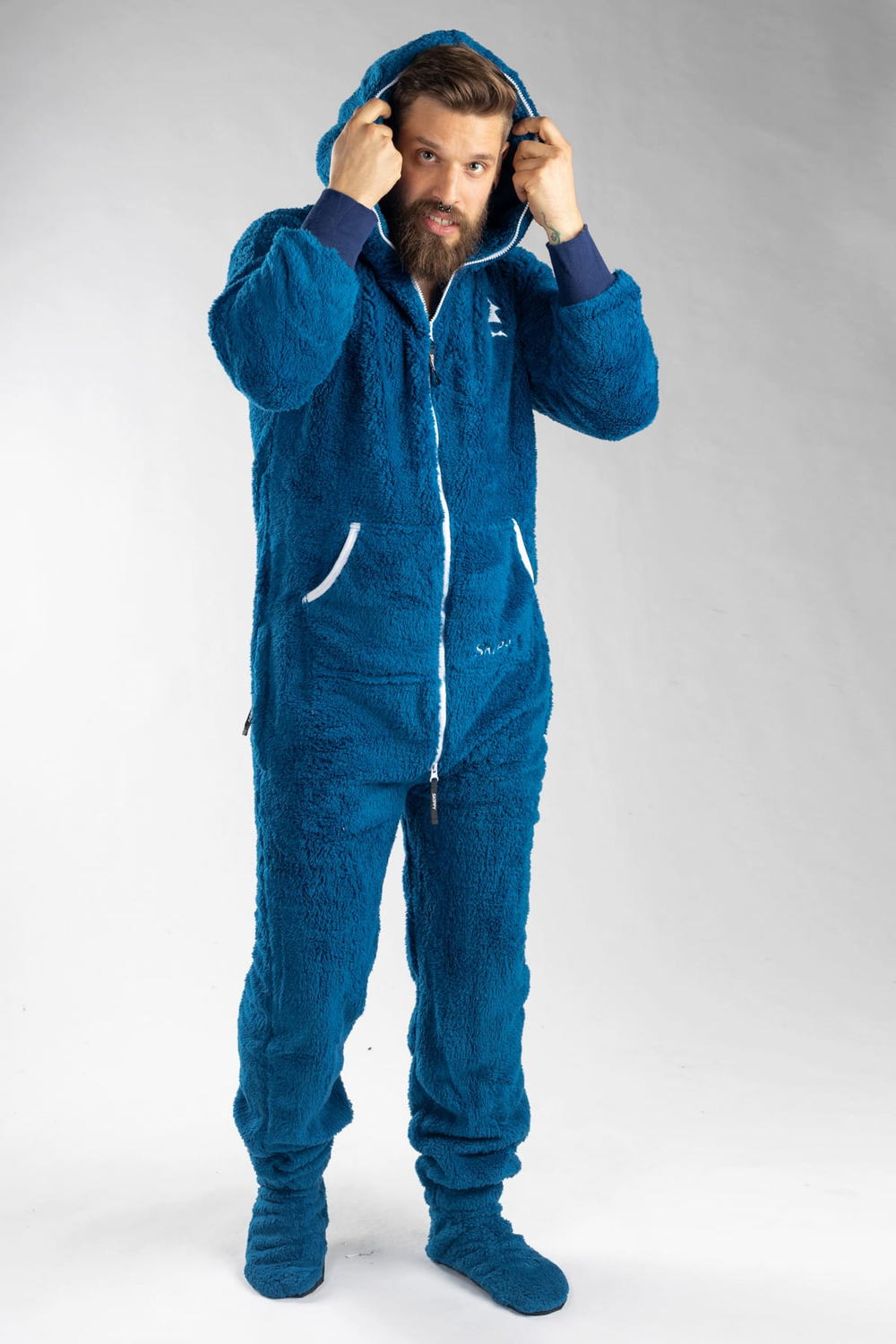 Onesie Teddy – mitternachtsblau