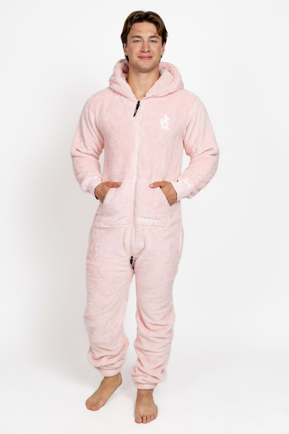Onesie Teddy – dusty blush pink