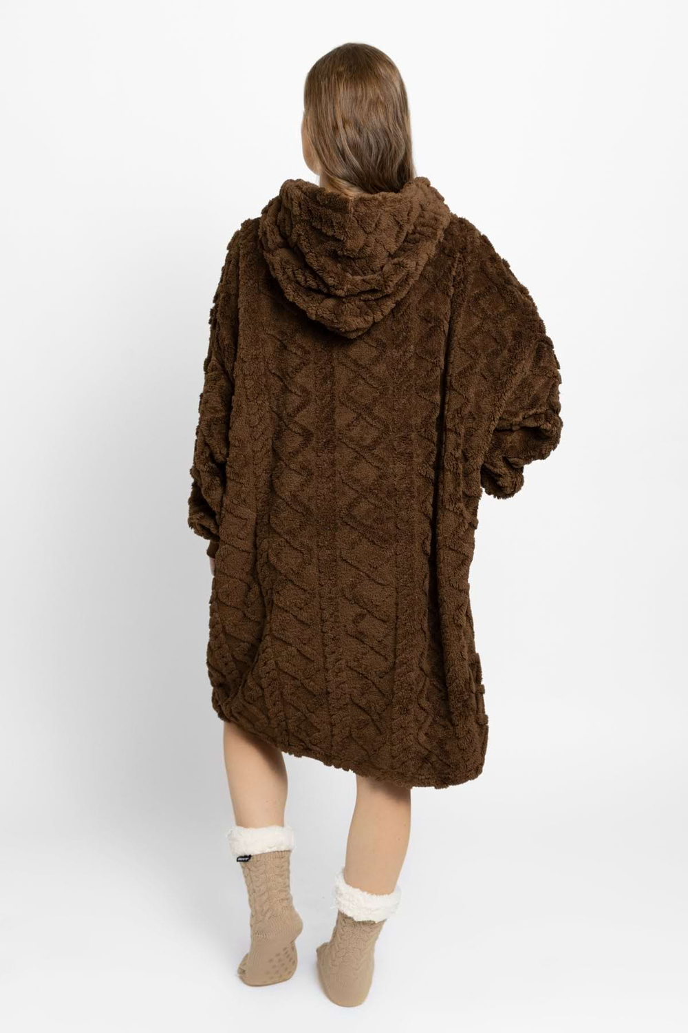 Decken-Hoodie – braun