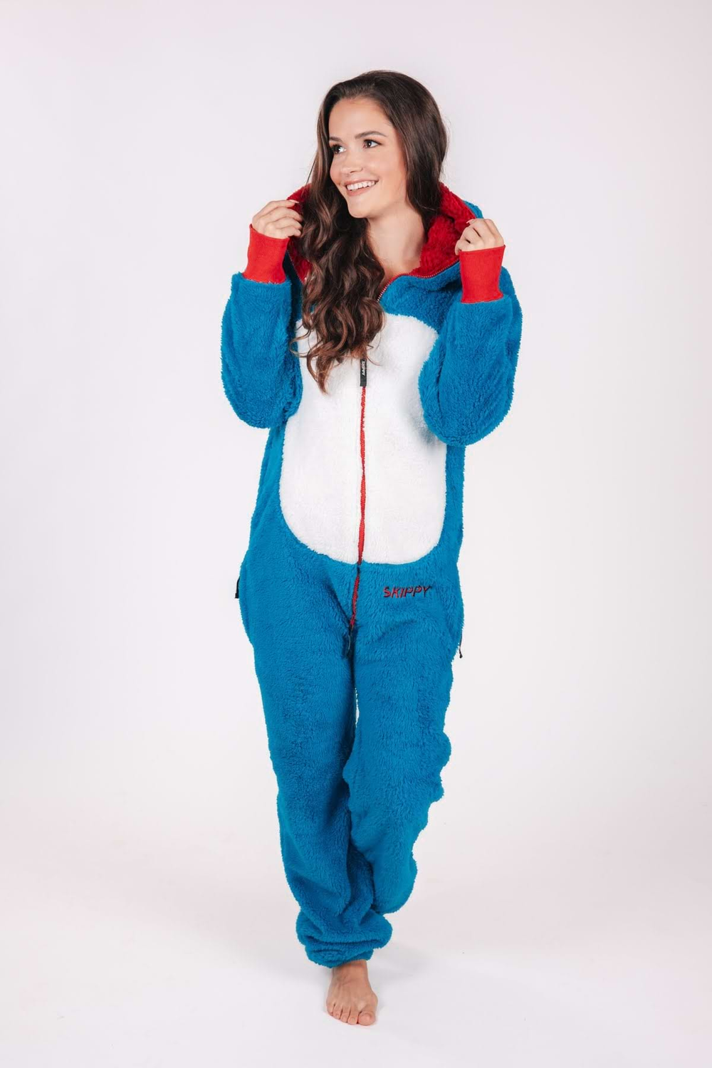 Onesie Teddy – Einhorn blau