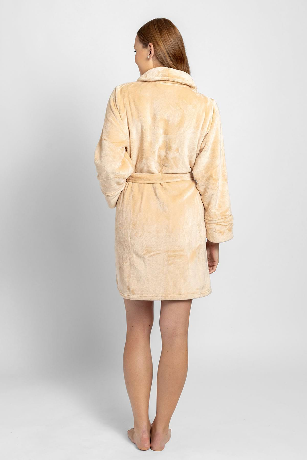 Damen-Bademantel – beige