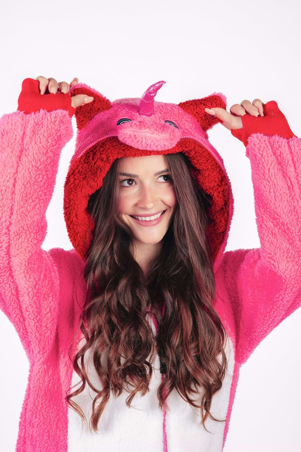 Onesie Teddy – Einhorn pink