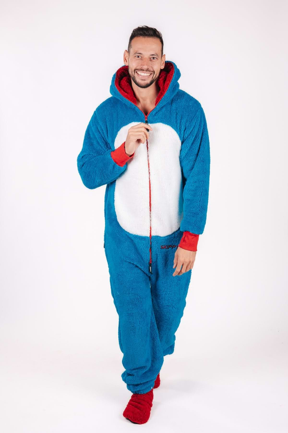 Onesie Teddy – Einhorn blau