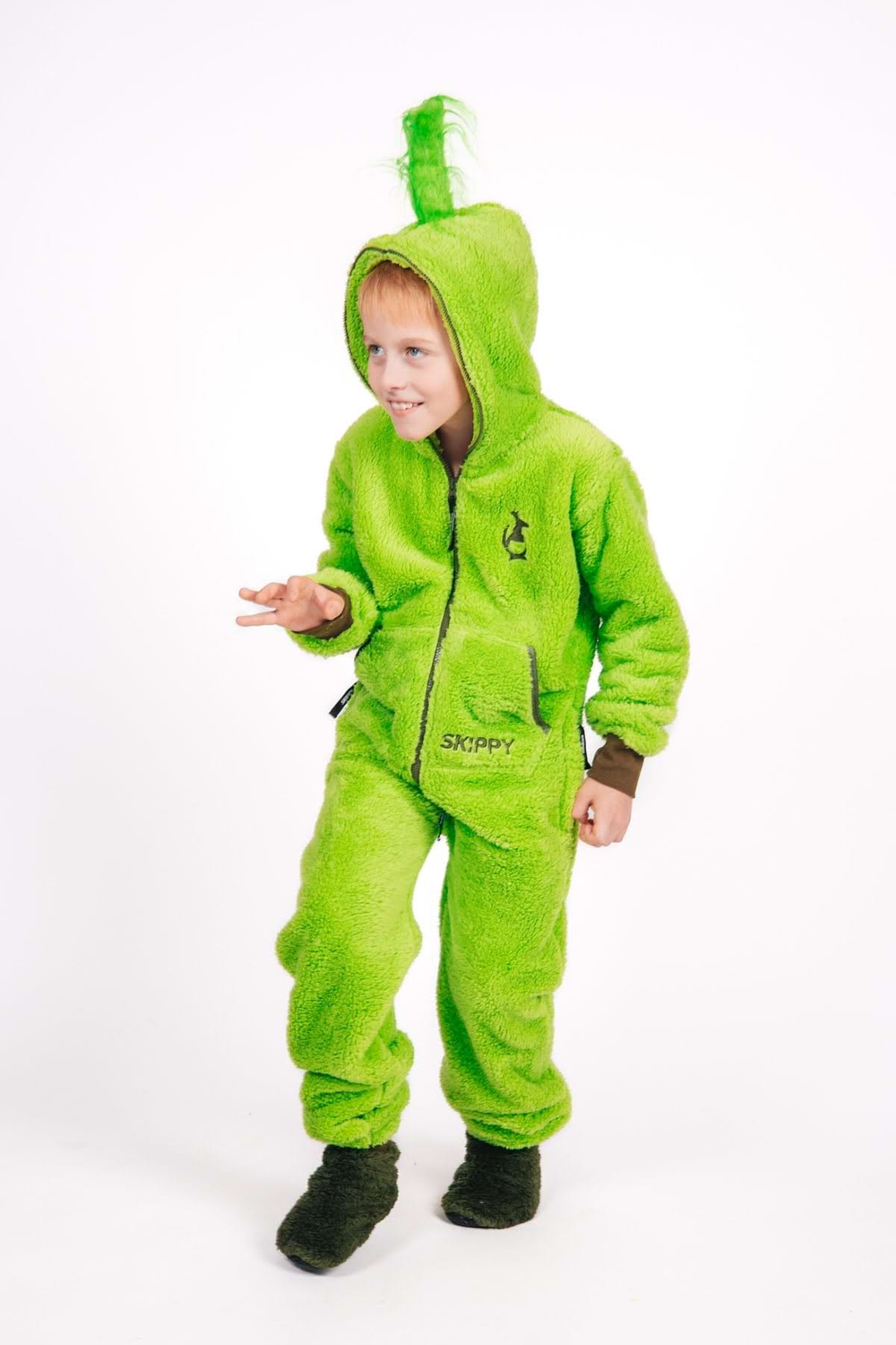 Kinder-Onesie Teddy – Grinch