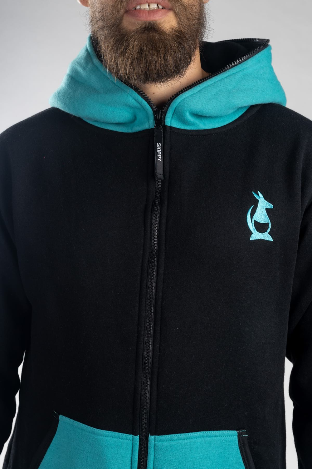 Onesie – schwarz türkis