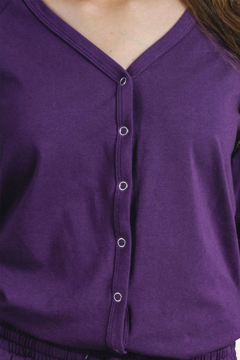 Damen-Schlafoverall – dark wine