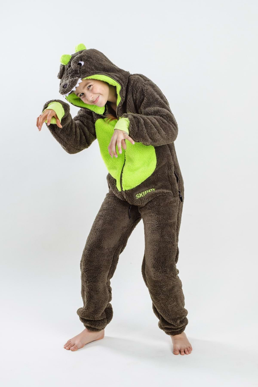 Kinder-Onesie Teddy – Dinosaurier