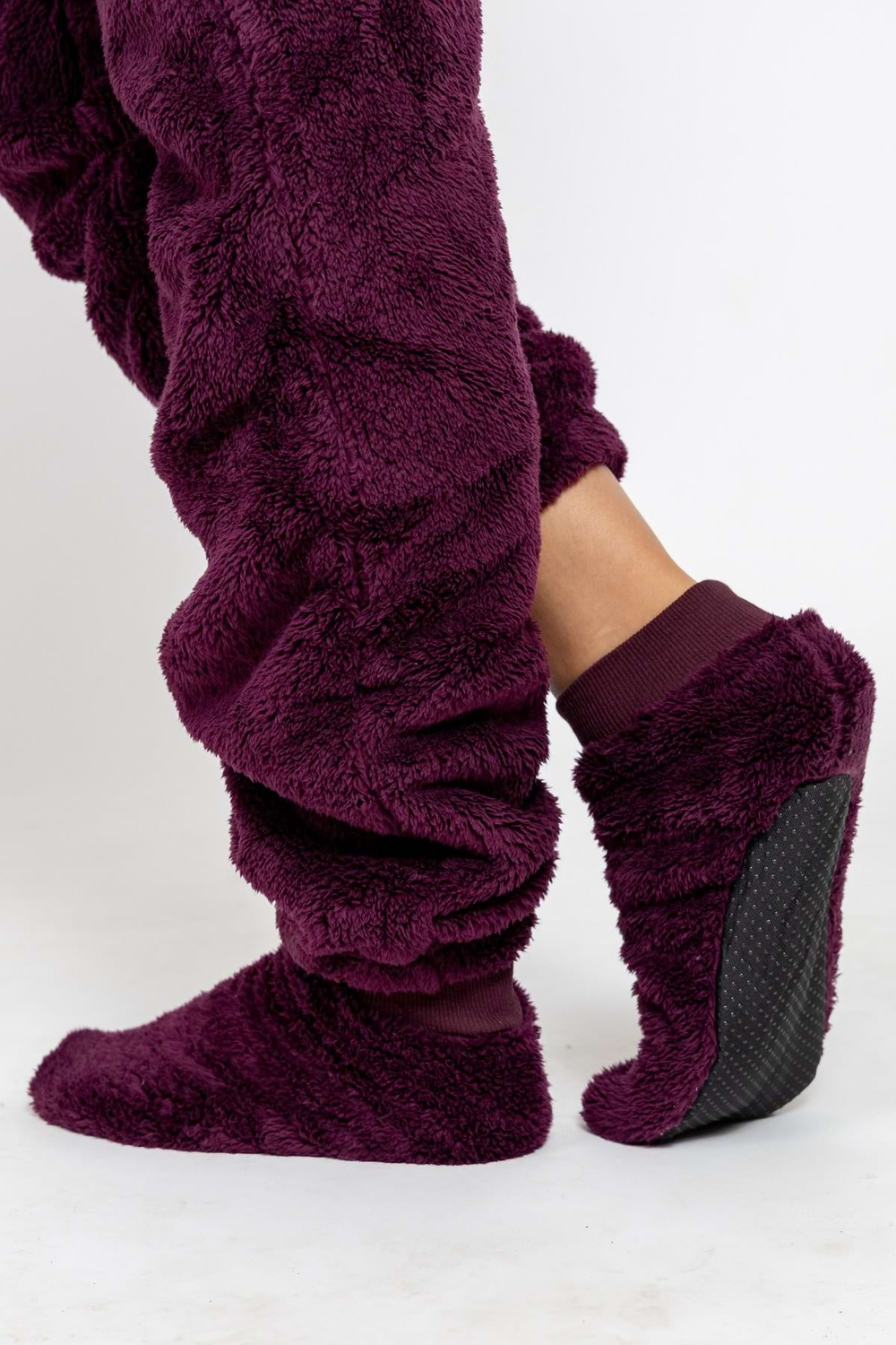 Onesie Teddy – deep plum