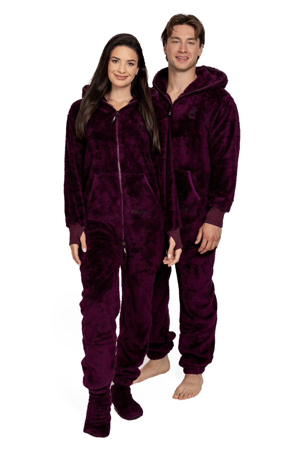 Onesie Teddy – deep plum