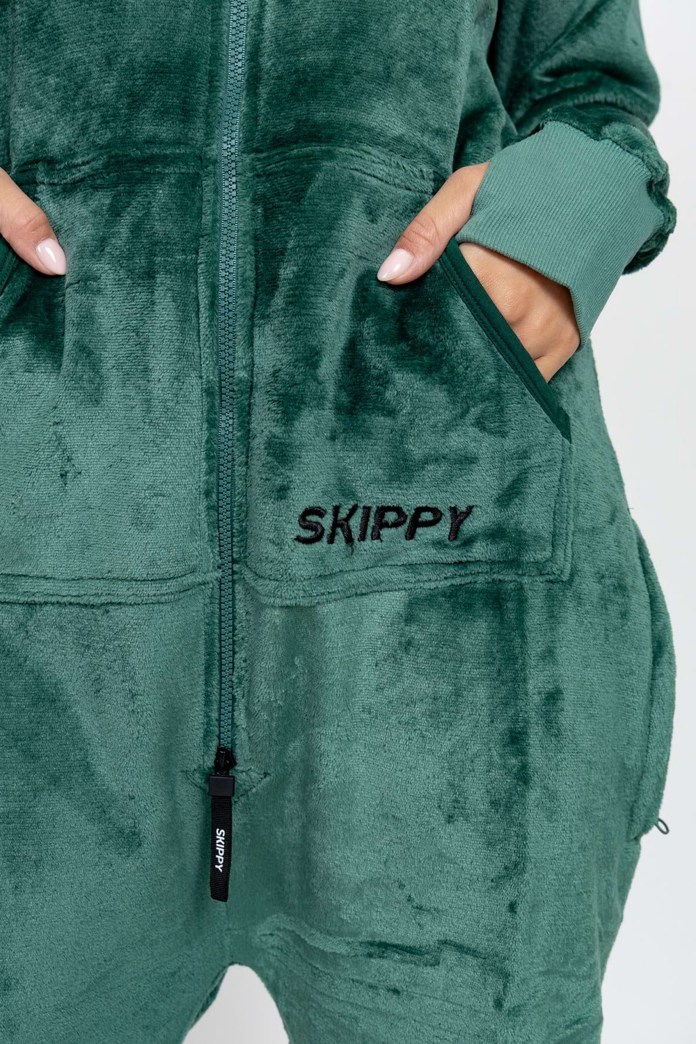 Onesie Velour – Dark Green