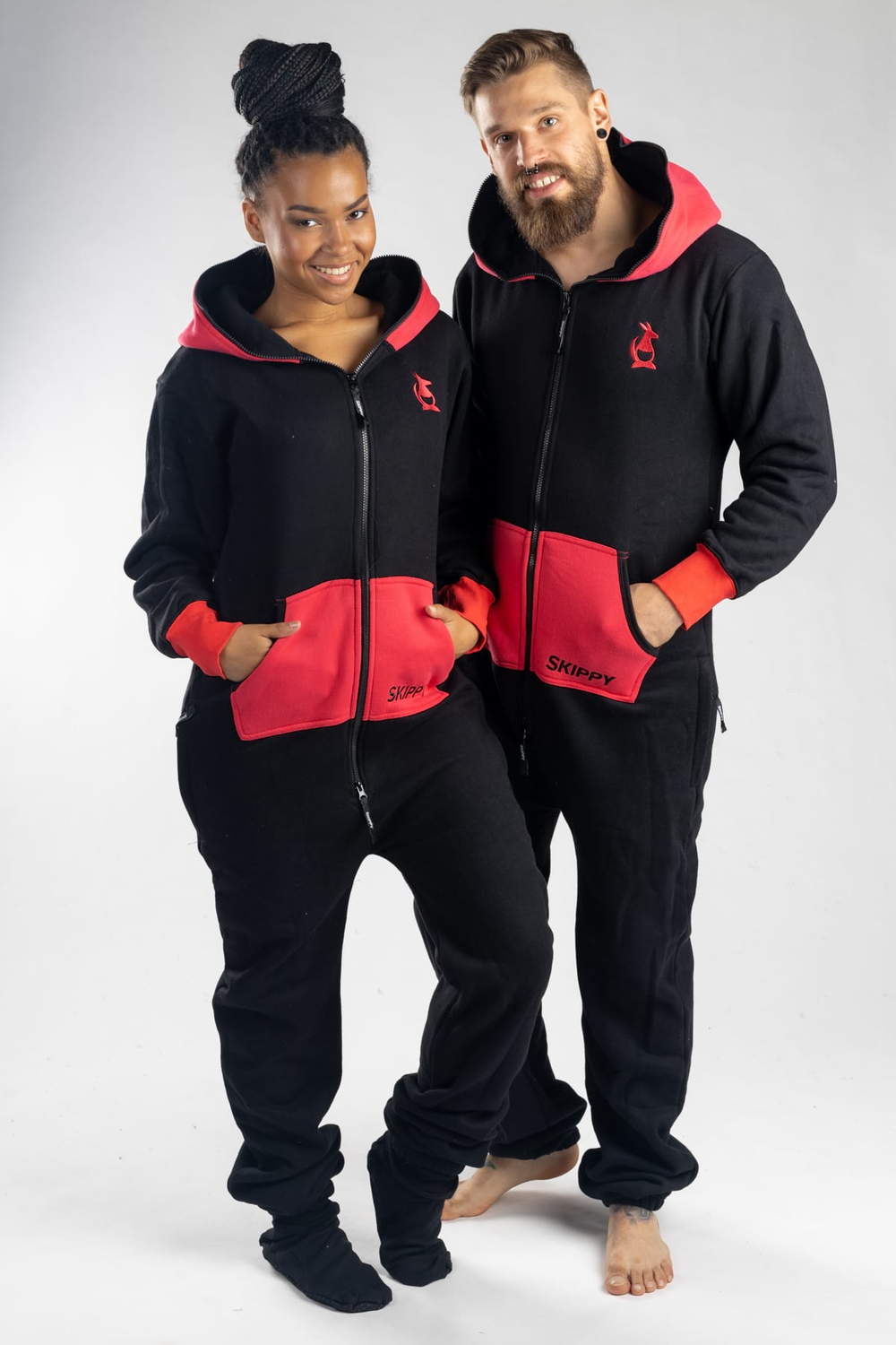 Onesie – schwarz pink