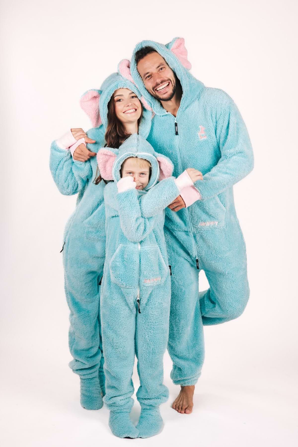 Kinder-Onesie Teddy – Elefant