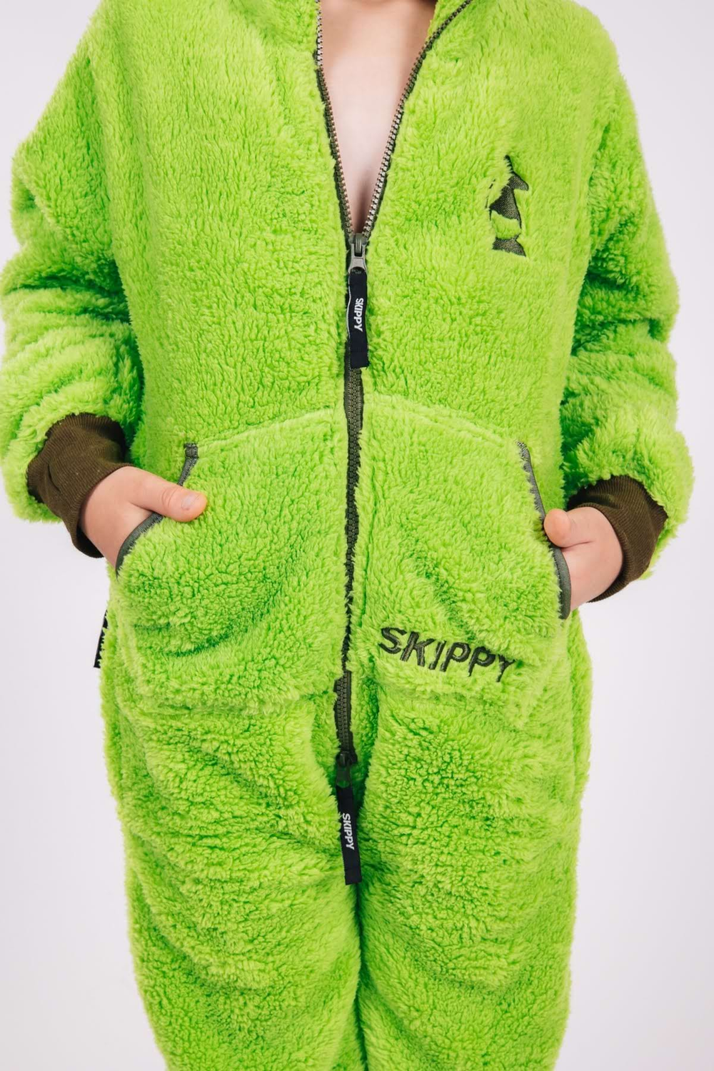 Kinder-Onesie Teddy – Grinch