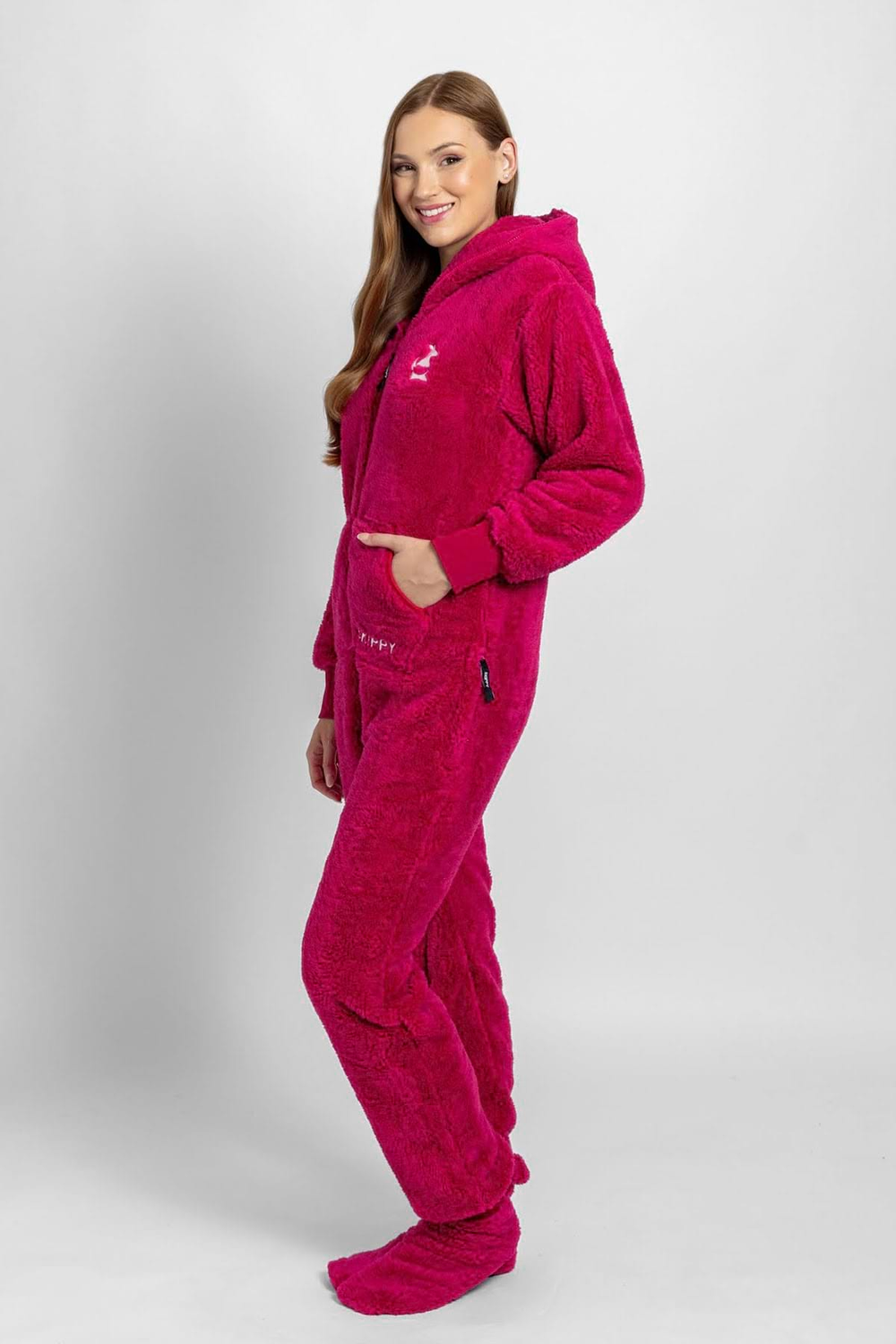 Onesie Teddy – Himbeerrosa