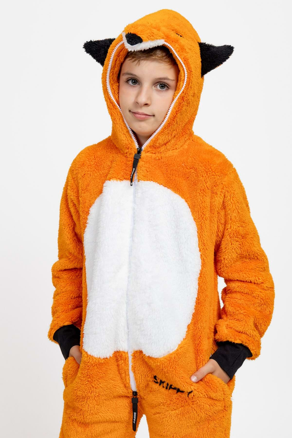 Kinder-Onesie Teddy – Fuchs