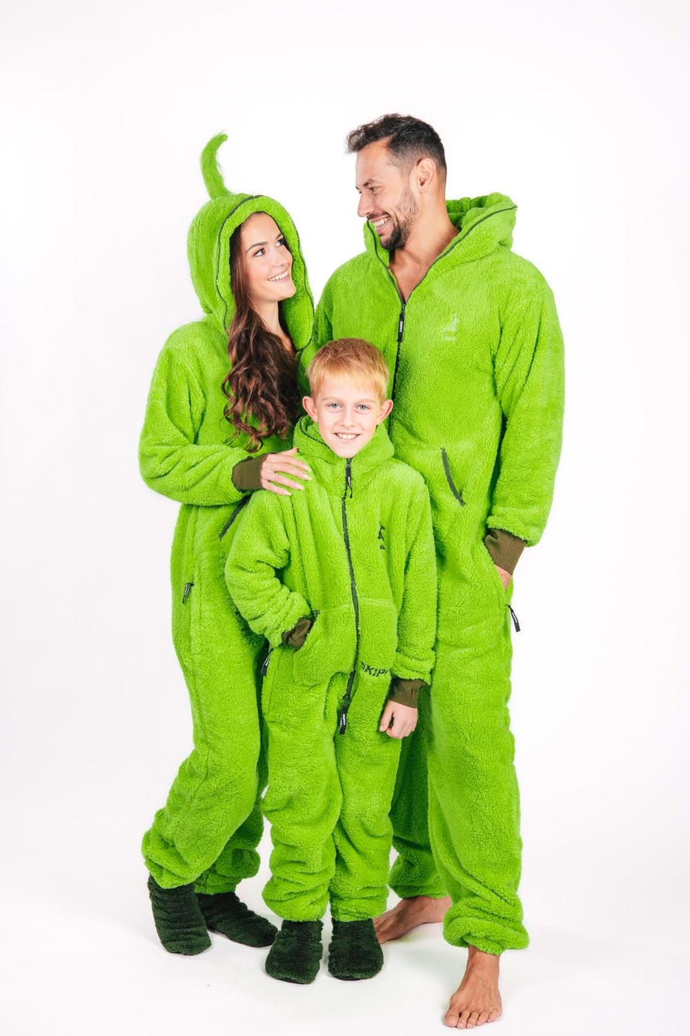Kinder-Onesie Teddy – Grinch