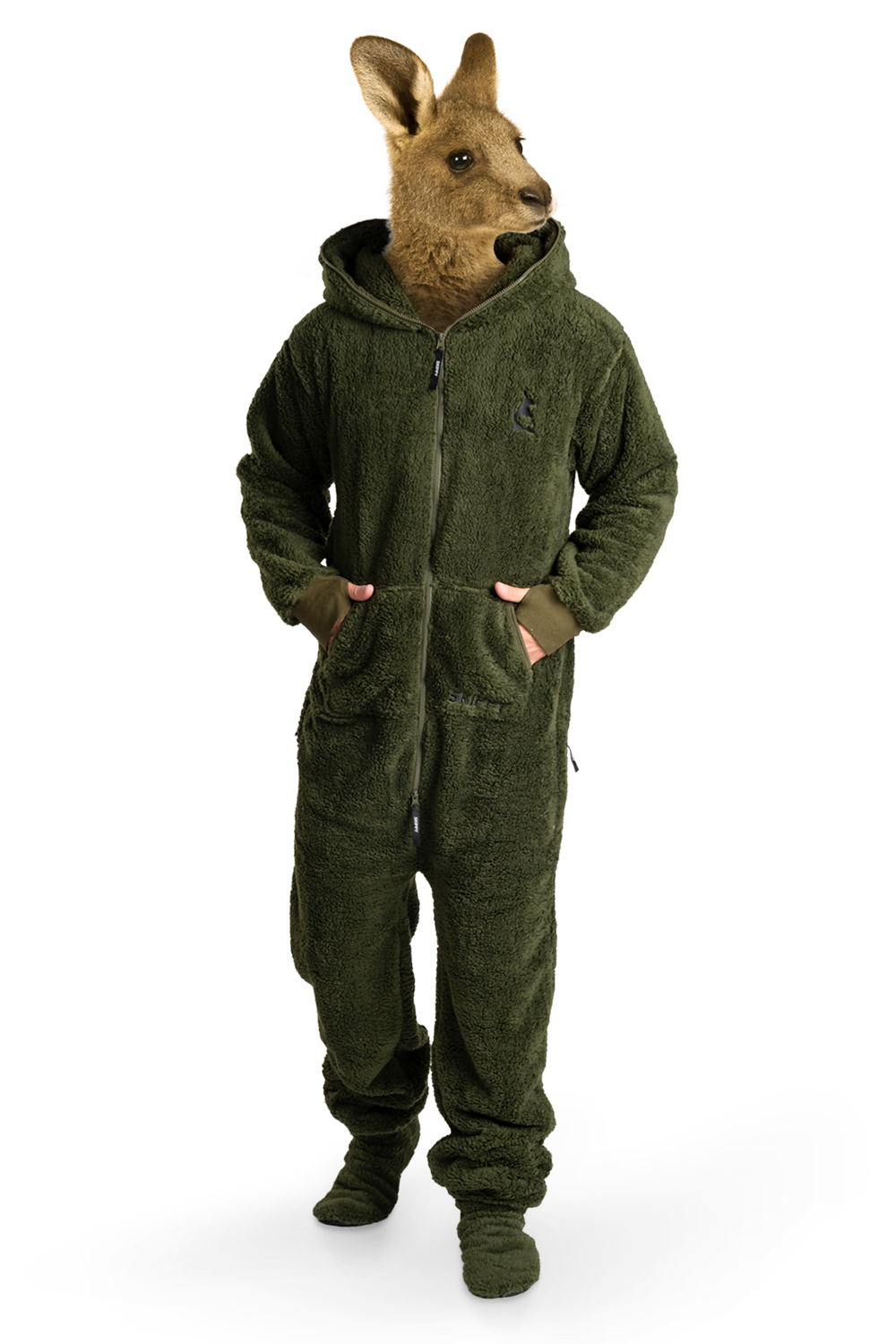 Onesie Teddy – dusty green