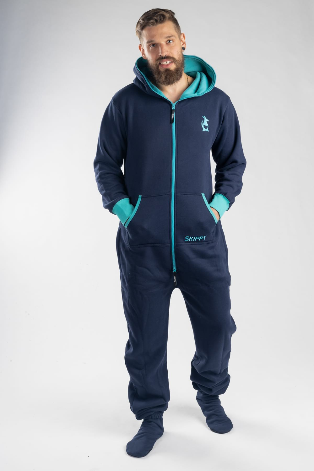 Onesie – navy mint