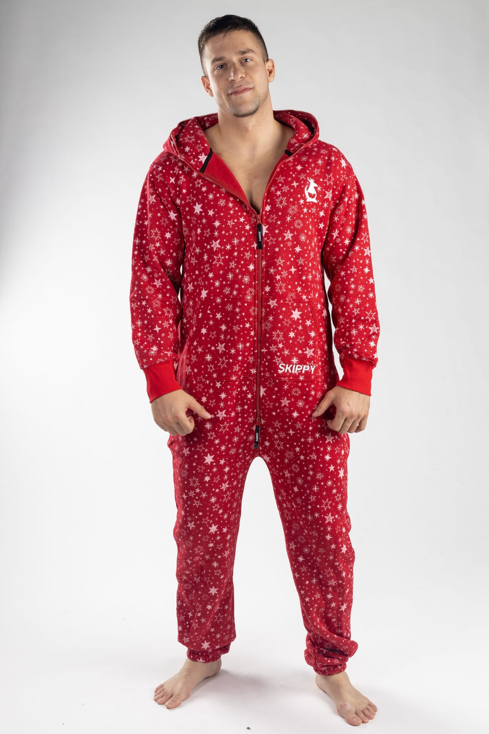 Onesie – Sterne rot