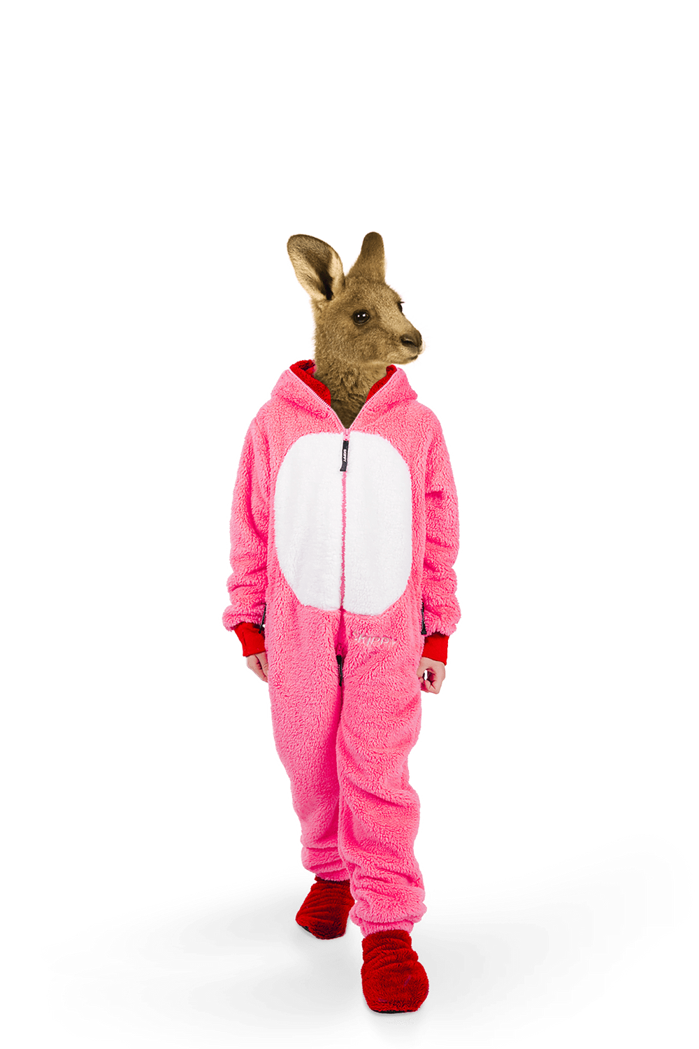 Kinder-Onesie Teddy – Einhorn pink
