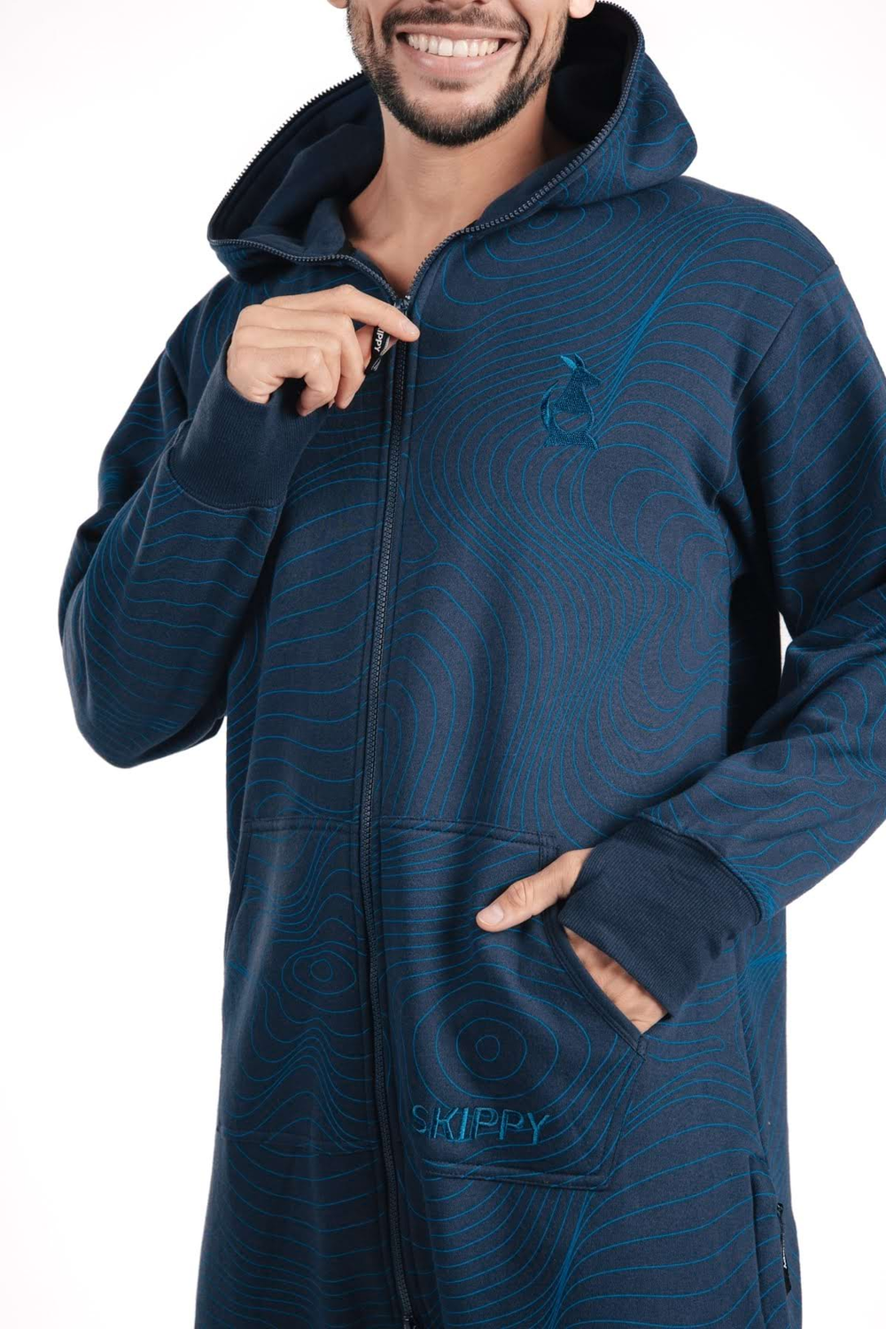 Onesie – Geometric navy