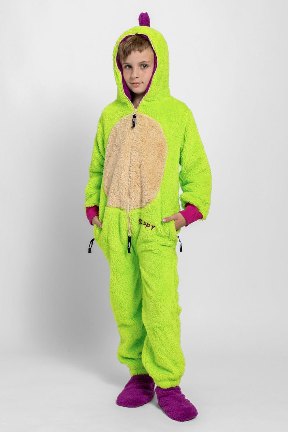 Kinder-Onesie Teddy – Jungle Drache