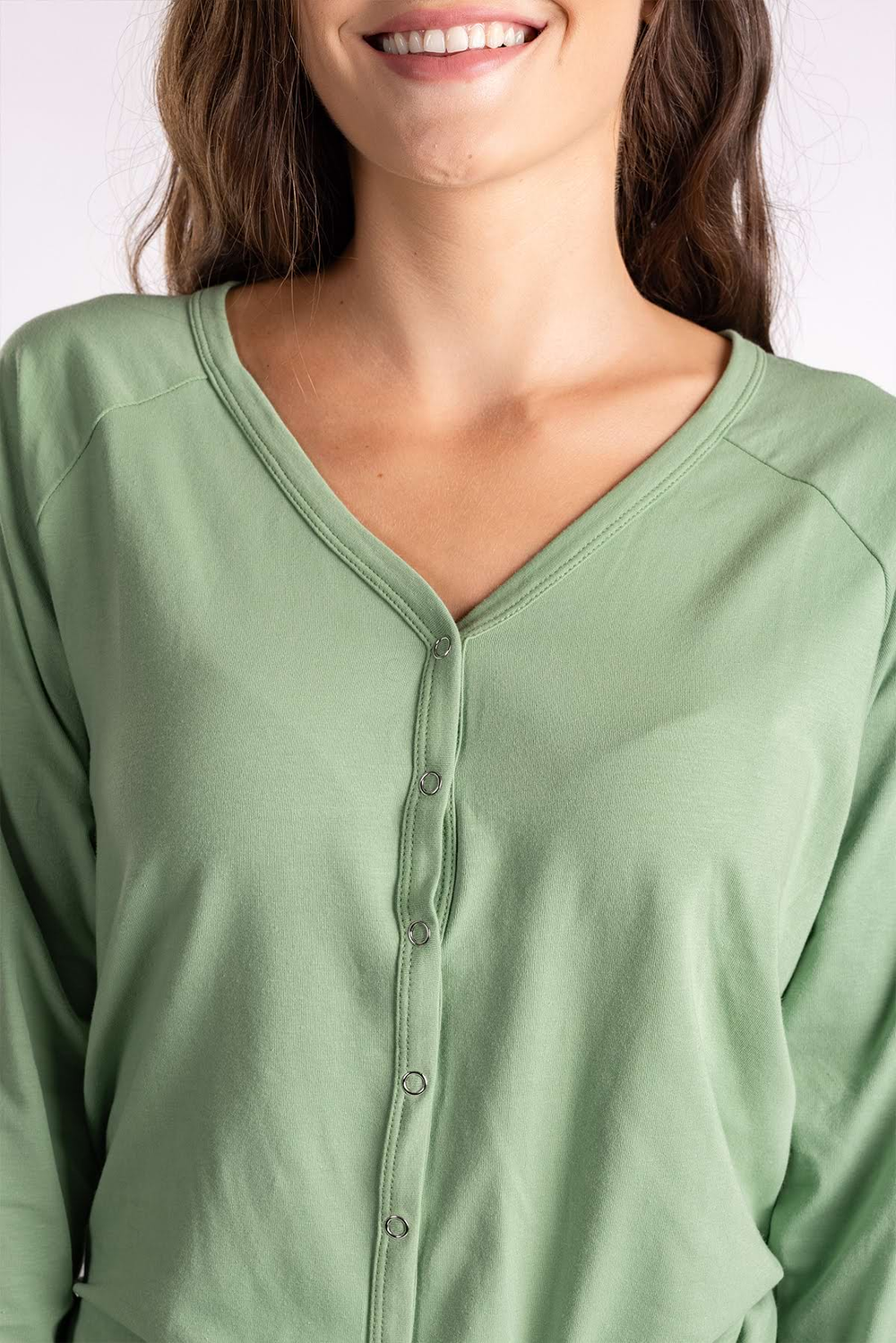 Damen-Schlafoverall – dusty green