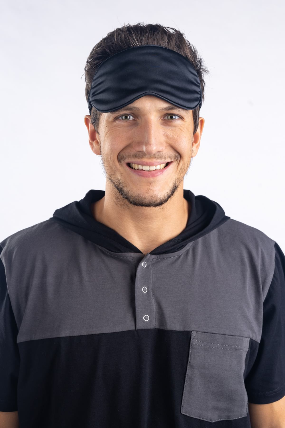 Seidenschlafmaske – schwarz