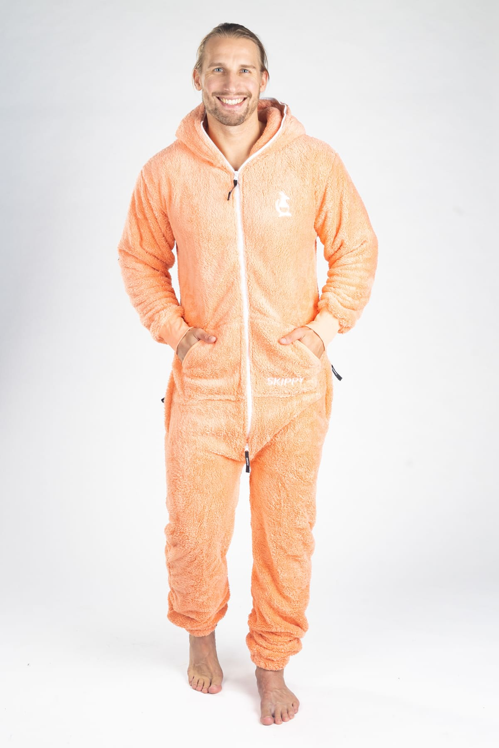 Onesie Teddy – Pastel peach