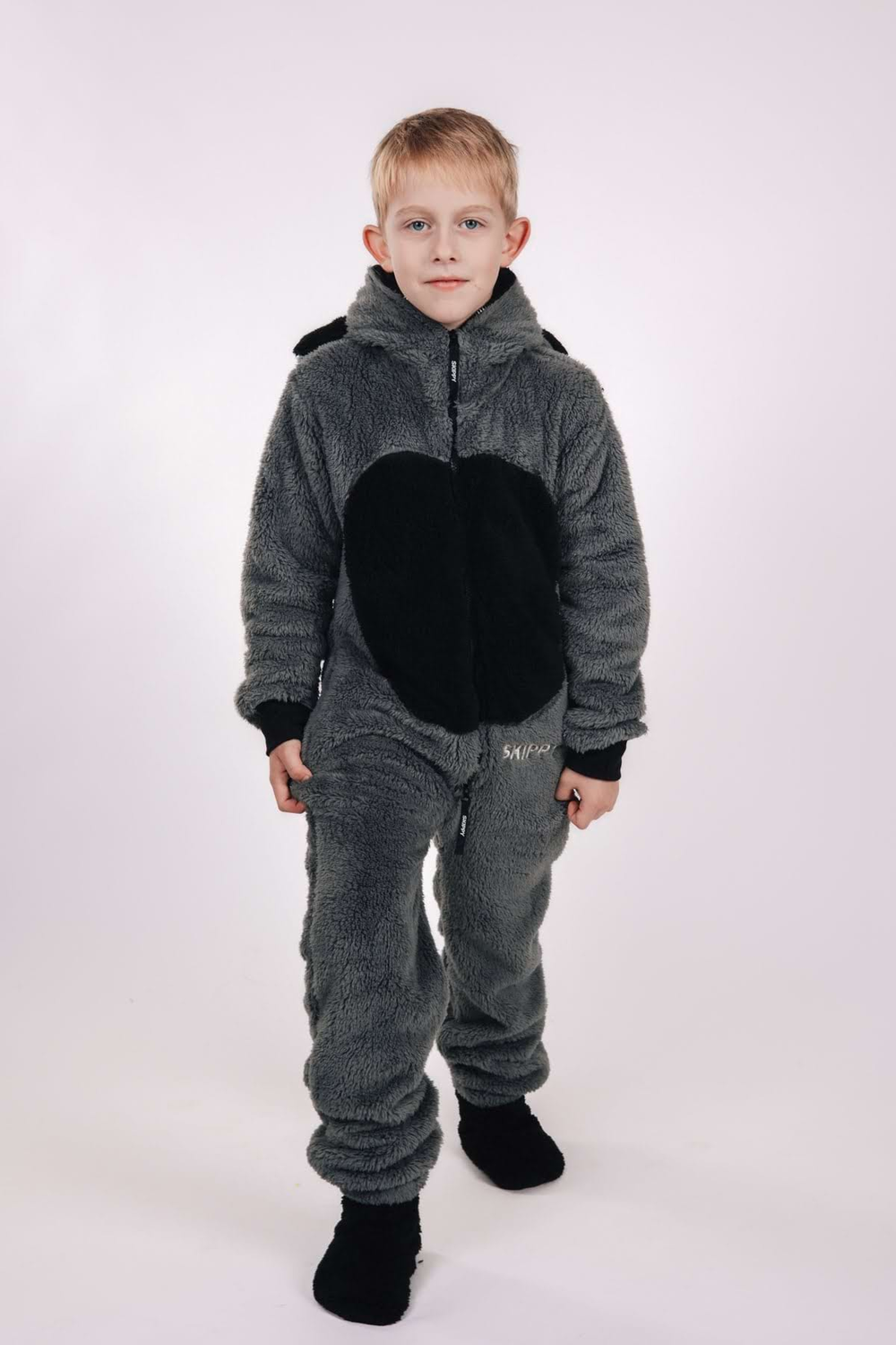 Kinder-Onesie Teddy – Waschbär