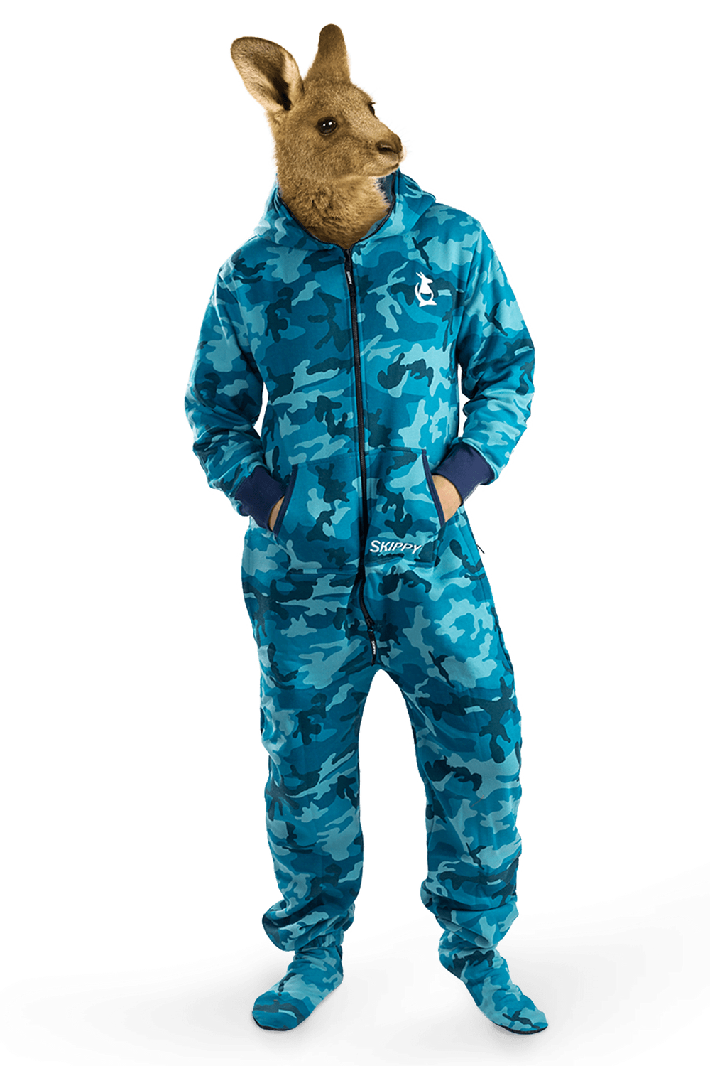 Onesie – Camo blau Onesie – Camo blau