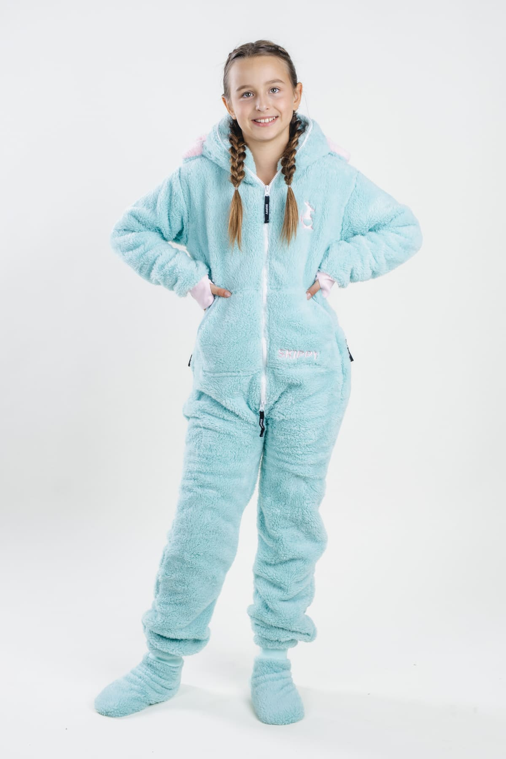 Kinder-Onesie Teddy – Elefant