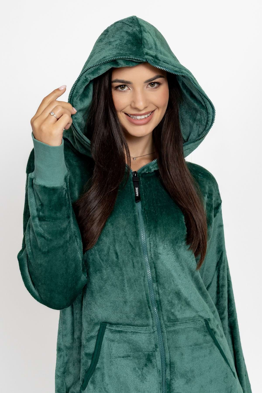 Onesie Velour – Dark Green