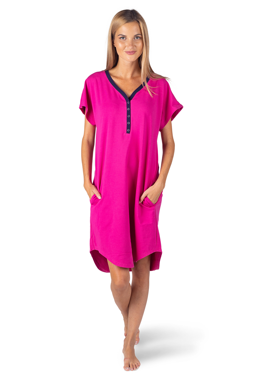 Damen-Nachthemd – fuchsia Damen-Nachthemd – fuchsia