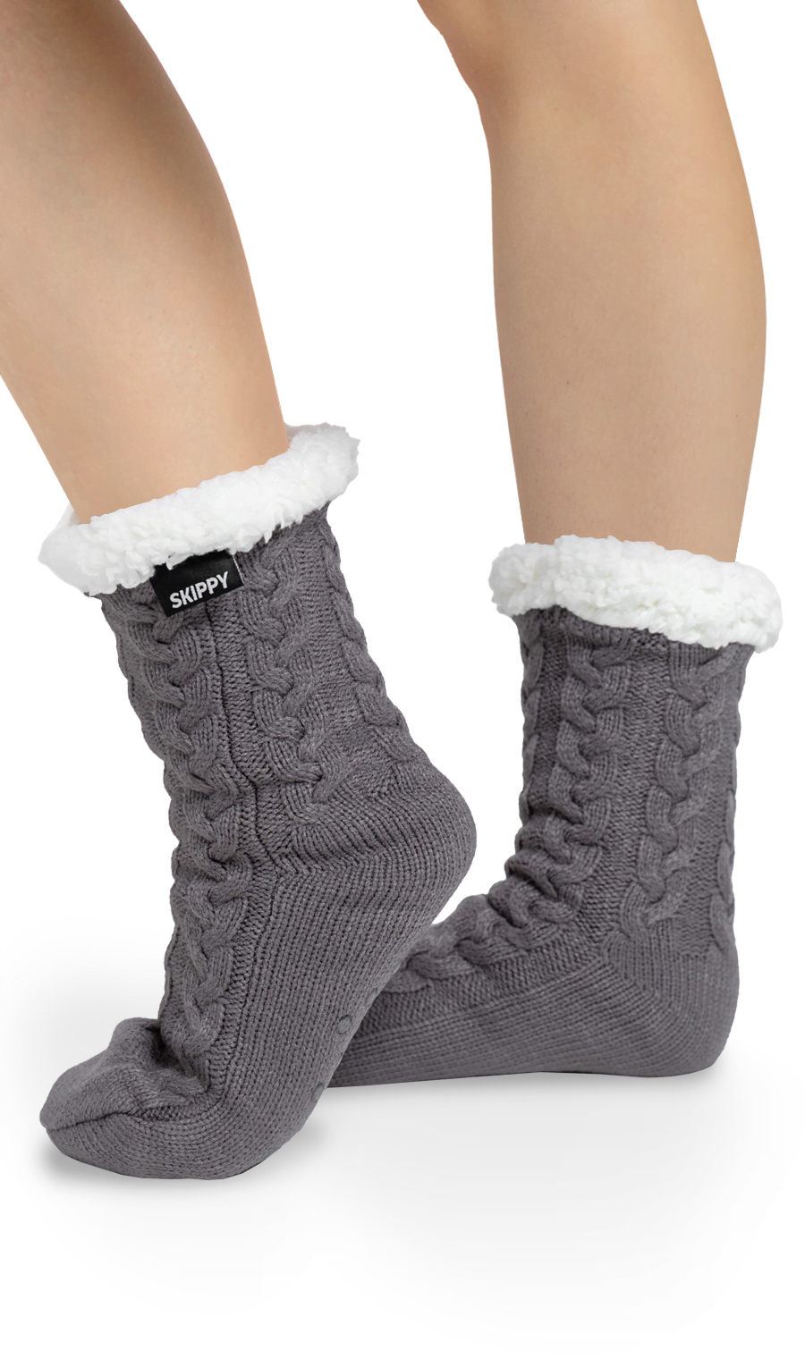 Warme Damensocken – grau