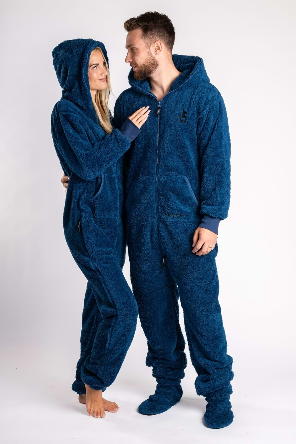 Onesie Teddy – dusty blue