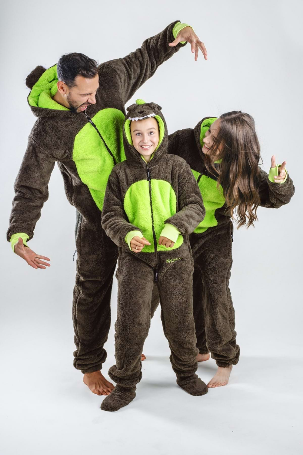 Kinder-Onesie Teddy – Dinosaurier