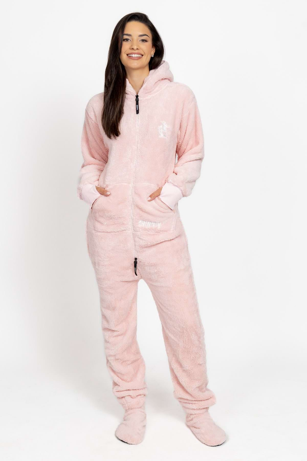 Onesie Teddy – dusty blush pink